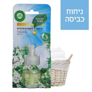 מילוי מכשיר חשמלי איירוויק בניחוח כביסה באויר 19 מ"ל